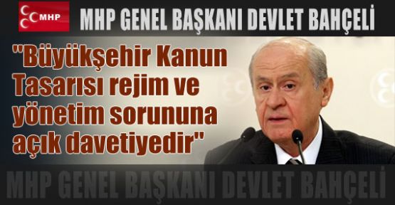 “Büyükşehir Kanun Tasarısına Tepki Gösterdi