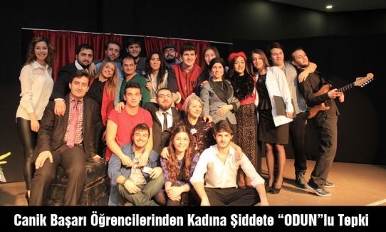 Canik Başarı Öğrencilerinden Kadına Şiddete “ODUN”lu Tepki
