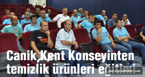 Canik Kent Konseyinten temizlik ürünleri eğitimi