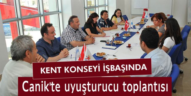 Canik'te uyuşturucu toplantısı