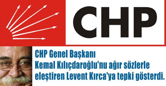 CHP'den Kırca'ya Tepki