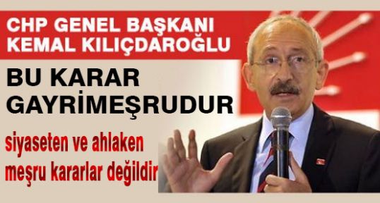 CHP'li ince;'Onlar tutuklu değil rehinedir