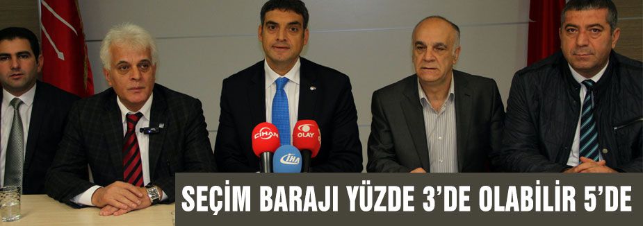 CHP'li Oran: Seçim barajı yüzde 3 de olabilir 5 de