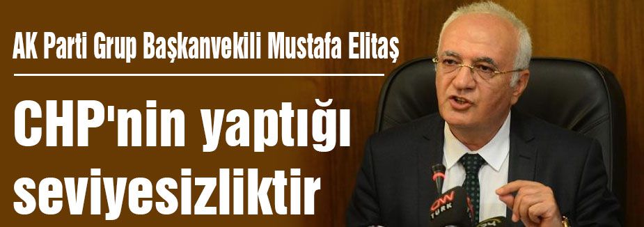 CHP'nin yaptığı seviyesizliktir