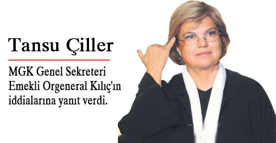 Çiller iddialara yanıt verdi...