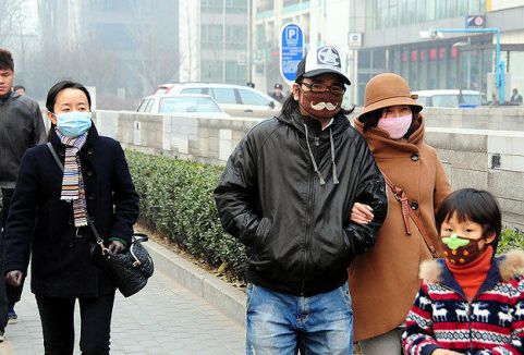Çin'de yoğun hava kirliliği...