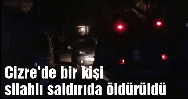 Cizre’de bir kişi öldürüldü