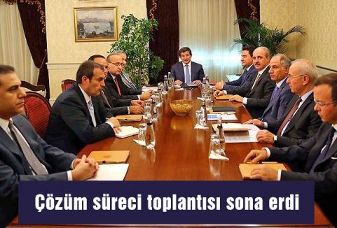 Çözüm süreci toplantısı sona erdi