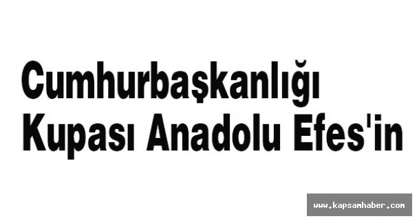 Cumhurbaşkanlığı Kupası Anadolu Efes'in