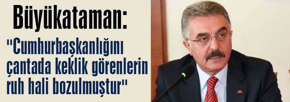 “Cumhurbaşkanlığını çantada keklik görenlerin ruh hali bozulmuştur“