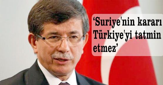 Davutoğlu: