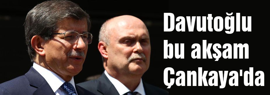 Davutoğlu bu akşam Çankaya'da