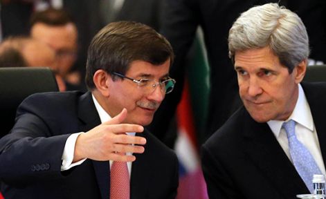 Davutoğlu John Kerry İle Görüştü...