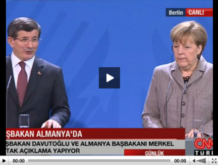 DAVUTOĞLU KONUŞMAYA BAŞLADI MERKEL ESNEDİ