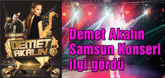 Demet Akalın Samsun Konseri İlgi Gördü