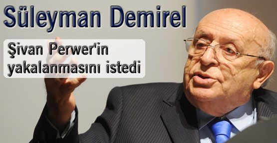 Demirel Şivan Perwer'in yakalanmasını istedi