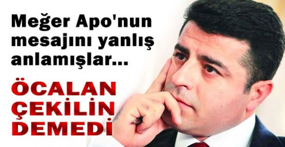 Demirtaş: Öcalan çekilin demedi
