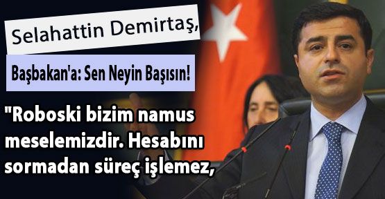 Demirtaştan Başbakan'a: