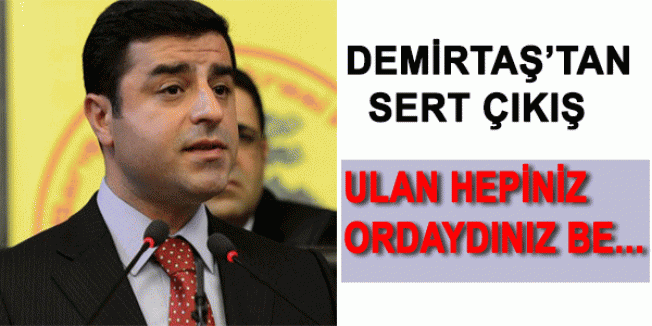 Demirtaş'tan Sert Dersim Çıkışı