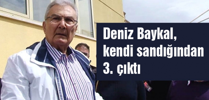 Deniz Baykal, kendi sandığından 3. çıktı