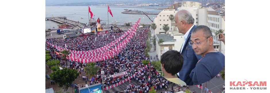 Dingil, Kılıçdaroğlu'nun mitingini tepeden izledi