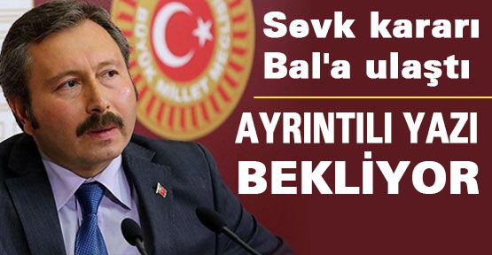 Disiplin Kararı Bal'a ulaştı
