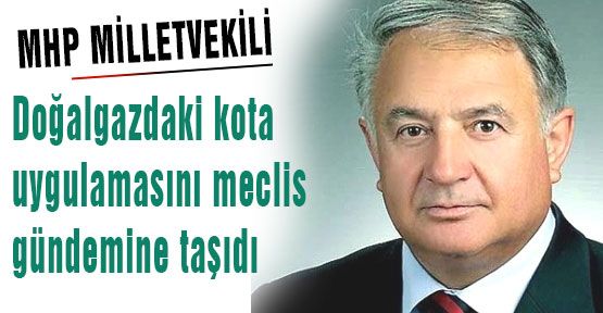 Doğalgaz kotosına önerge...
