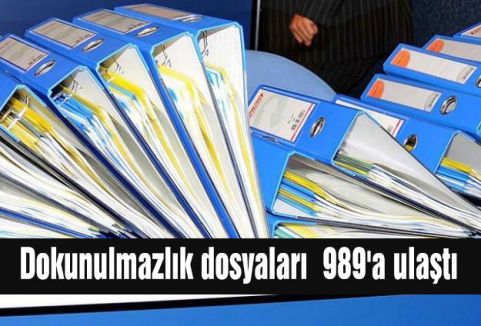 Dokunulmazlık dosyaları 989'a ulaştı