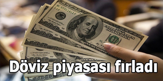 Döviz piyasası fırladı