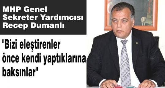 Dumanlı; ülkenin kaos ortamına girdiğini savundu