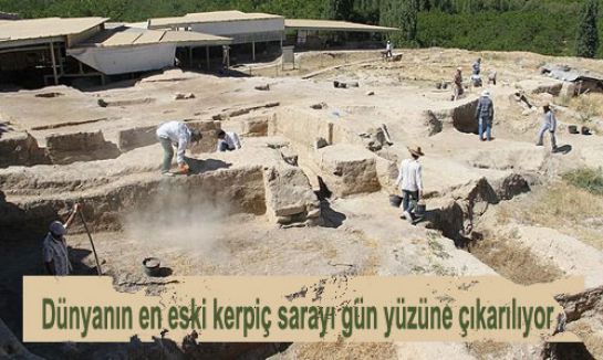 Dünyanın en eski kerpiç sarayı gün yüzüne çıkarılıyor...