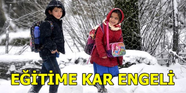 Eğitime Kar Engeli...