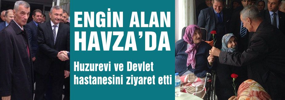 Engin Alan'a Havza'da sevgi seli...