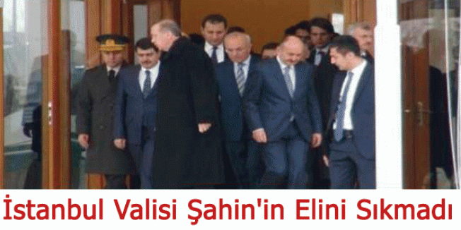 Erdoğan, İstanbul Valisi Şahin'in Elini Sıkmadı