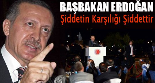 Erdoğan; Şiddetin Karşılığı Şiddettir