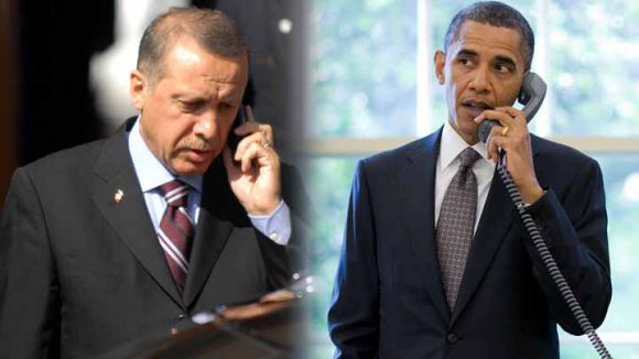 Erdoğan ve Obama'dan Kobani Yardımı...