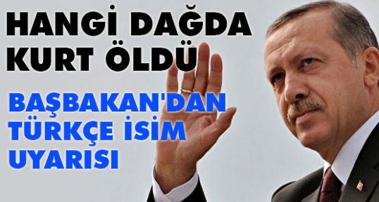 Erdoğan'dan Türkçe İsim Uyarısı!