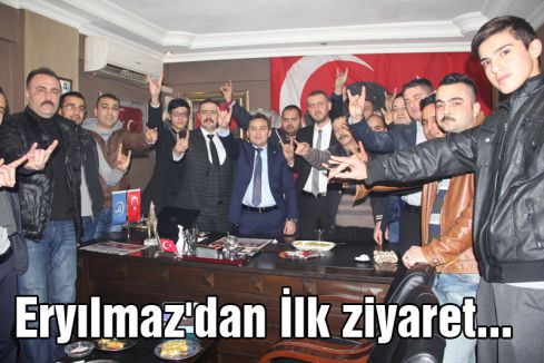 Eryılmaz'dan İlk Ziyaret Ülkü Ocaklarına
