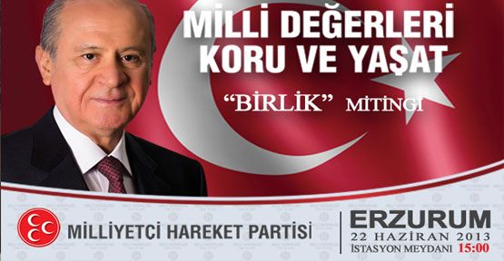 Erzurum “Birlik” mitingi”