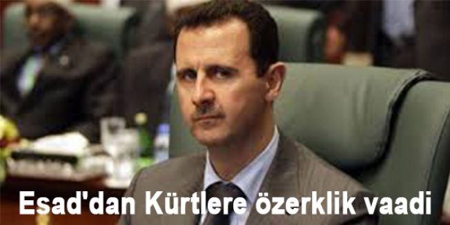 Esad Kürtlere özerklik vaadi etti