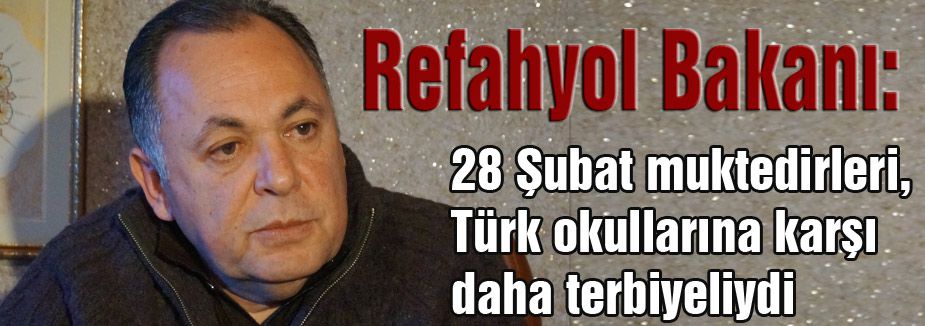 ESKİ BAKAN DAĞDAŞ, BU KİN, İNTİKAMCI DUYGU NİYE