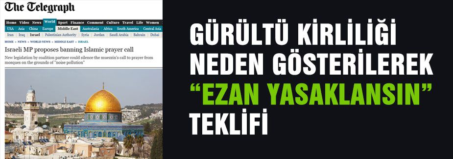 Ezan Yasaklansın Teklifi...
