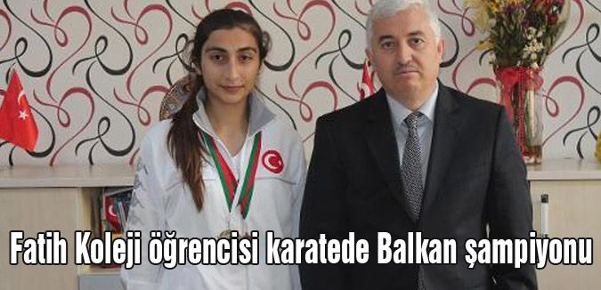 Fatih Koleji öğrencisi karatede Balkan şampiyonu