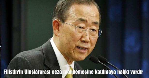Filistin'in Uluslararası ceza mahkemesine katılmaya hakkı vardır