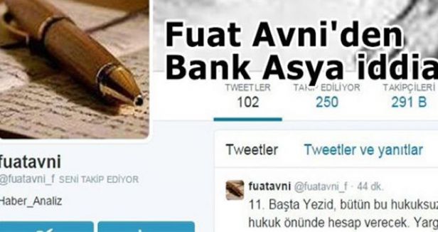 Fuat Avni'den Bank Asya iddiası