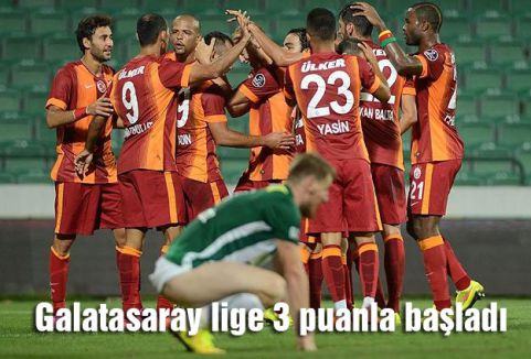 Galatasaray lige 3 puanla başladı