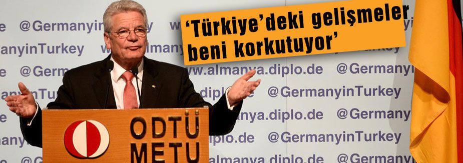 Gauck, ODTÜ'de hükümeti eleştirdi