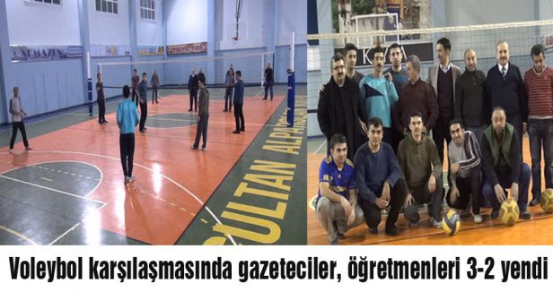 Gazeteciler, öğretmenleri 3-2 yendi