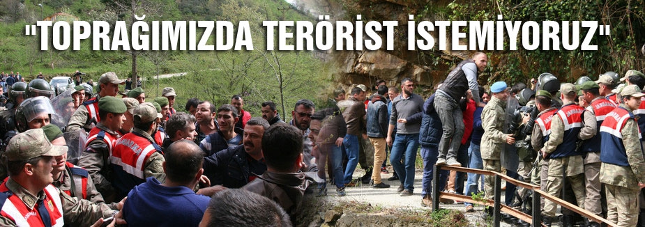 Giresun'dan yükselen ses! “Toprağımızda terörist istemiyoruz“