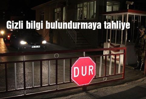 Gizli bilgi bulundurmaya tahliye